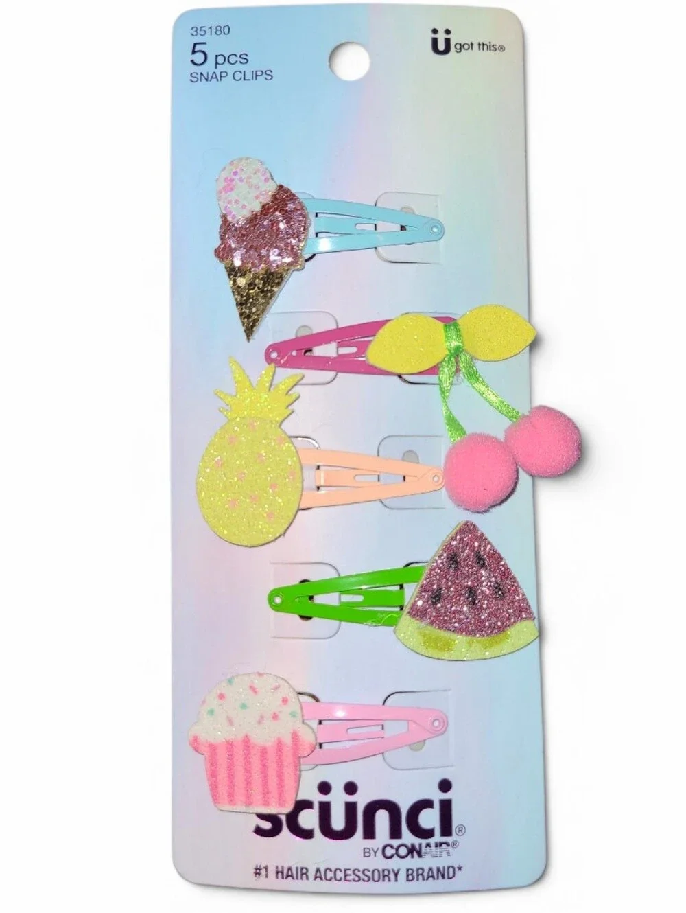 Girl's Scunci By Conair Hair Clips 2 Pack Lot NWT's! 🩷